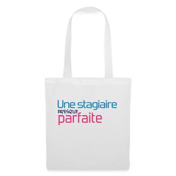 Stagiaire / Collègue / Stage / Bureau / Travail - Sac en tissu - blanc - Devant