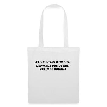 Humour - Drôle - Blague - Rire - Fun - Cool - Sac en tissu - blanc - Devant