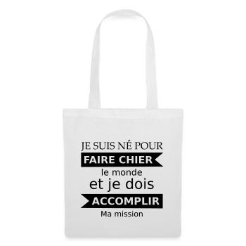 Faire chier - Tote Bag - white - Front
