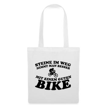 Steine Bike - Stoffbeutel - Weiß - Vorne