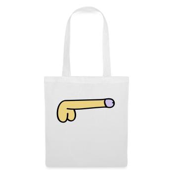 symbol dick - Stoffbeutel - Weiß - Vorne
