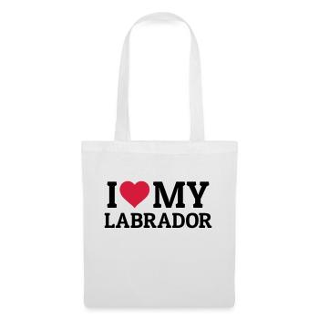 I love my Labrador - Stoffbeutel - Weiß - Vorne