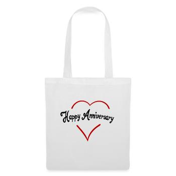 Joyeux anniversaire - Sac en tissu - blanc - Devant