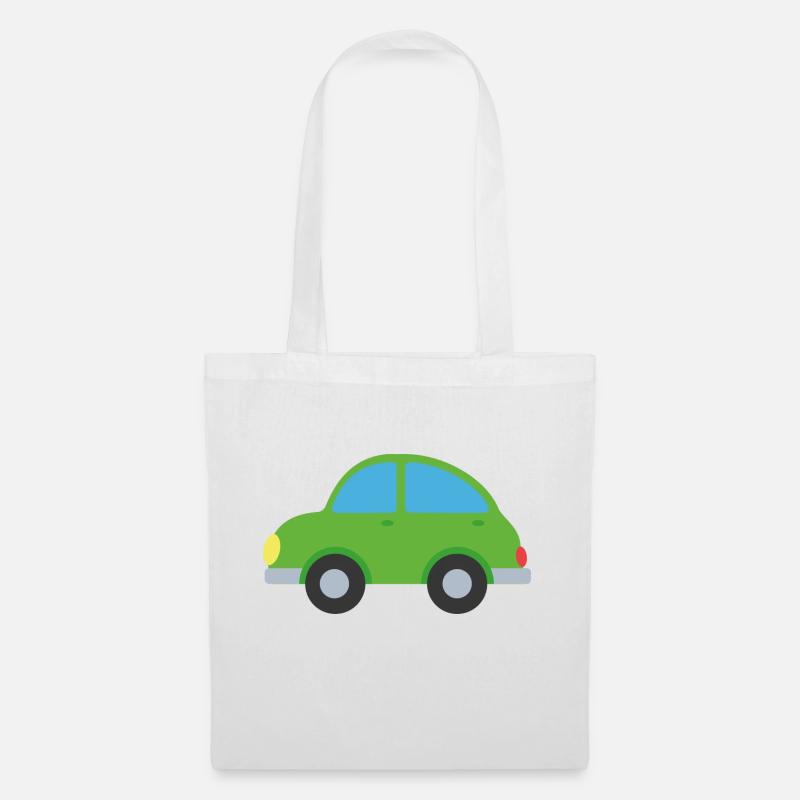 Auto - Stoffbeutel - Weiß