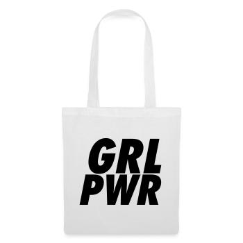 GRL PWR | Bold Minimalist Feminist  - Tote Bag - white - Front
