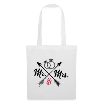Mr. And Mrs. - Stoffbeutel - Weiß - Vorne