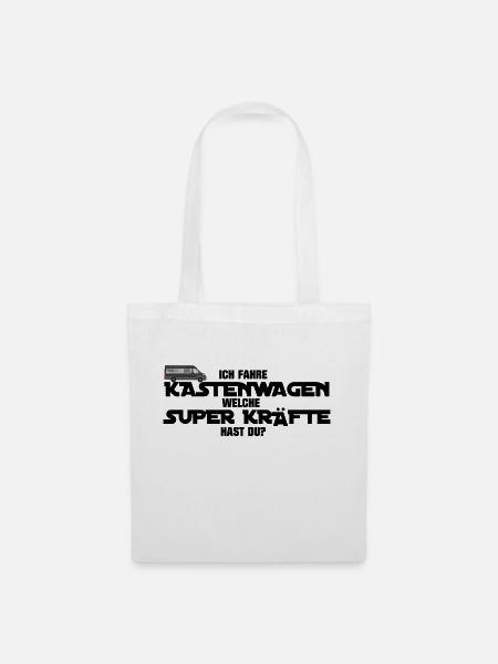 KASTENAGEN SUPERKRÄFTE BLACK - Stoffbeutel - Weiß