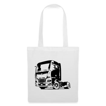 Camion allemand - Sac en tissu - blanc - Devant