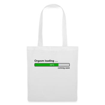 Orgasm loading ... coming soon Sexe lüster Point culminant - Sac en tissu - blanc - Devant