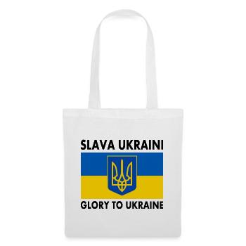 Slava ukraini - Stoffbeutel - Weiß - Vorne