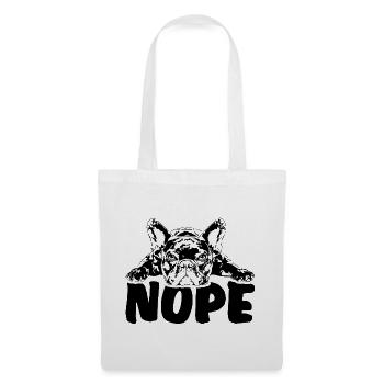 FRENCH BULLDOG Nope Dog Saying Dogs - Tote Bag - white - Front