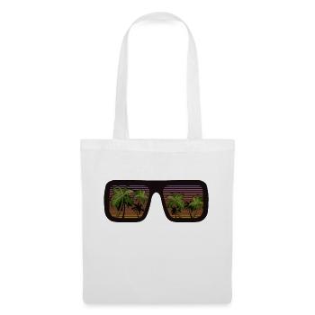 sunglasses sunglasses palm tree holidays - Tote Bag - white - Front
