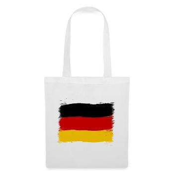 Germany colors black red gold - Tote Bag - white - Front