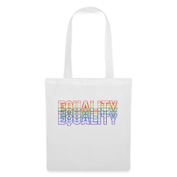 Égalité - Sac en tissu - blanc - Devant