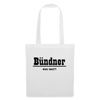 bündner was sust - Stoffbeutel - Weiß - Vorne