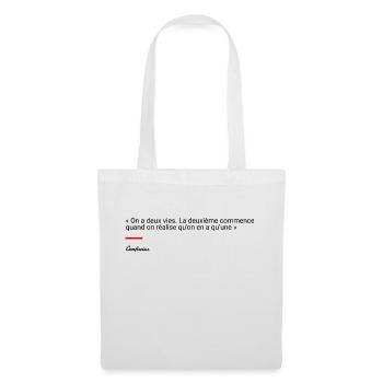 Confucius - Sac en tissu - blanc - Devant