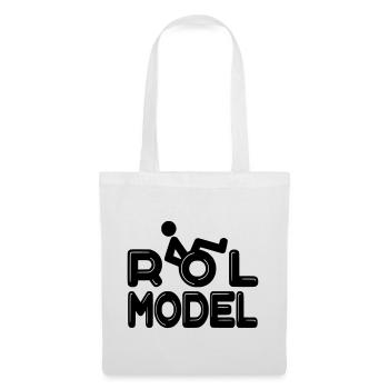 Every wheelchair user is a role model # - Tote Bag - white - Front