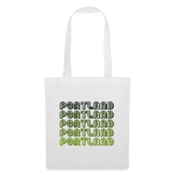 Portland Retro Gradient Pattern - Tote Bag - white - Front