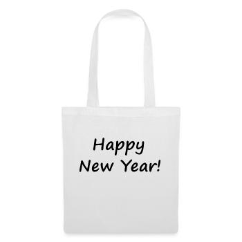 Happy New Year - Stoffbeutel - Weiß - Vorne