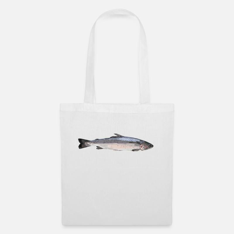 Salmon (Salmo salar) - Tote Bag - white