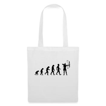evolution Bogenschießen - Stoffbeutel - Weiß - Vorne