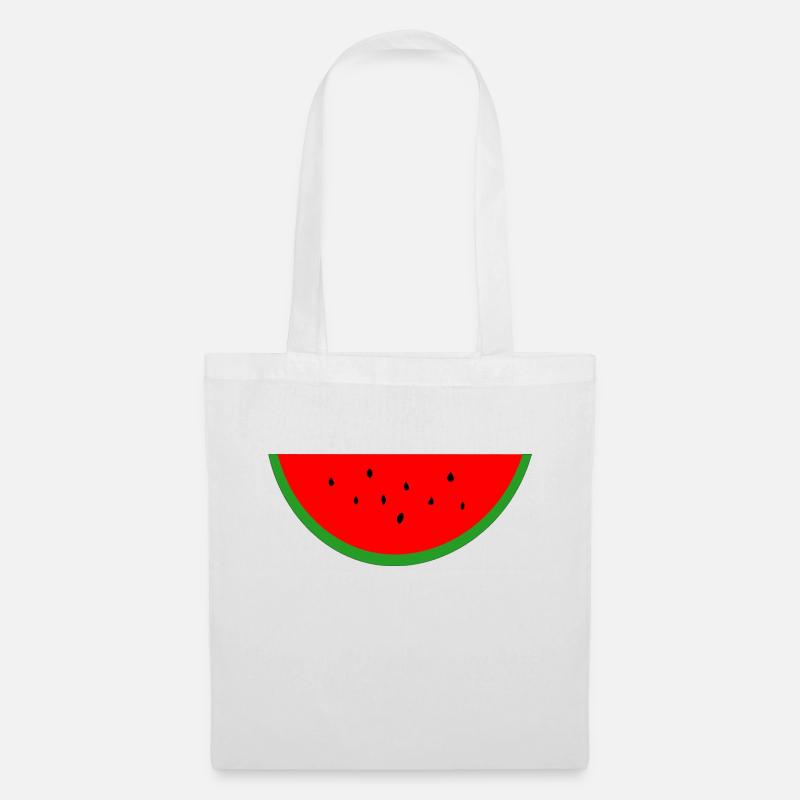 Pastèque rouge juteuse - Sac en tissu - blanc