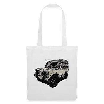 Defender // beige // roof tent nomads // outdoor - Tote Bag - white - Front