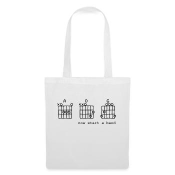 Funny t-shirt design for bands and guitar players - Tote Bag - white - Front
