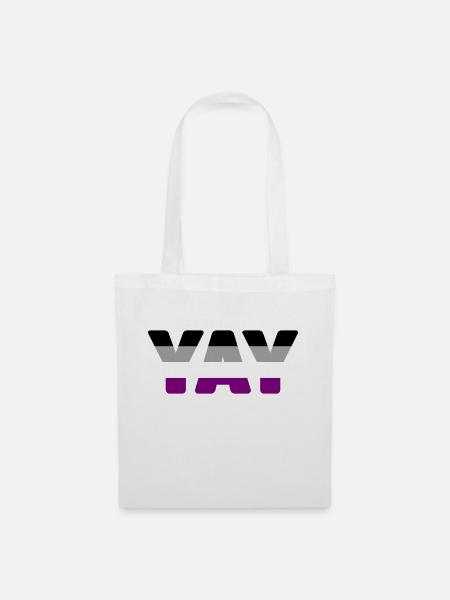 YAY Asexual - Tote Bag - white