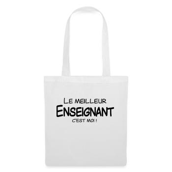 Le meilleur Enseignant c'est moi - Sac en tissu - blanc - Devant