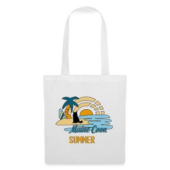 Maine coon summer - Stoffbeutel - Weiß - Vorne