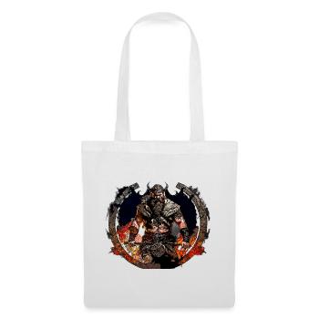 Viking warriors in the circle of fire - Tote Bag - white - Front