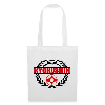 Kyokushin Kleidungsdruck Lorbeerkranz - Stoffbeutel - Weiß - Vorne