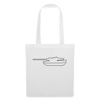 Char Leopard Army - Sac en tissu - blanc - Devant