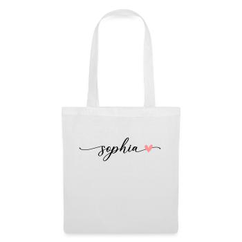 Sophia Name Calligraphy Font - Tote Bag - white - Front