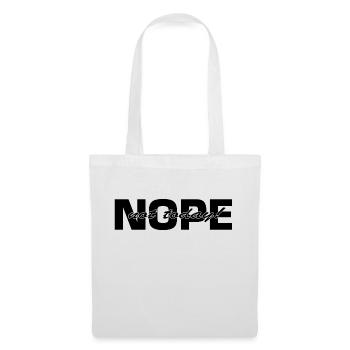 Nope Not Today BLK - Stoffbeutel - Weiß - Vorne