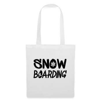 Snowboarding - Stoffbeutel - Weiß - Vorne