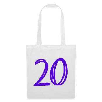 20. 20 YEARS. 20th ANNIVERSARY. 20TH ANNIVERSARY. - Tote Bag - white - Front