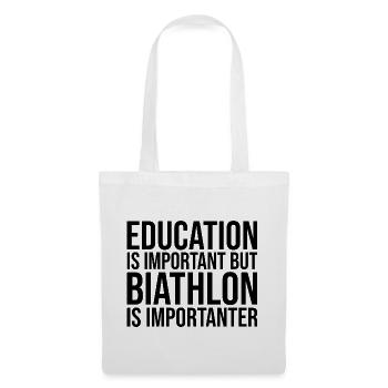 biathlon - Sac en tissu - blanc - Devant