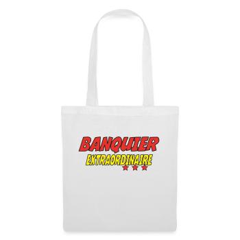 BANQUIER EXTRAORDINAIRE - Sac en tissu - blanc - Devant