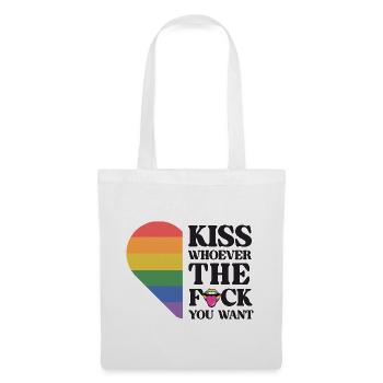 LGBT Pride Month - Kiss Whoever You Want - Tote Bag - white - Front