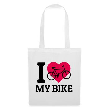I love my Bike Heart - Tote Bag - white - Front