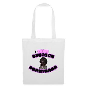 Team Deutsch Drahthaar - Stoffbeutel - Weiß - Vorne