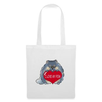 I love my Pom Merle - Tote Bag - white - Front