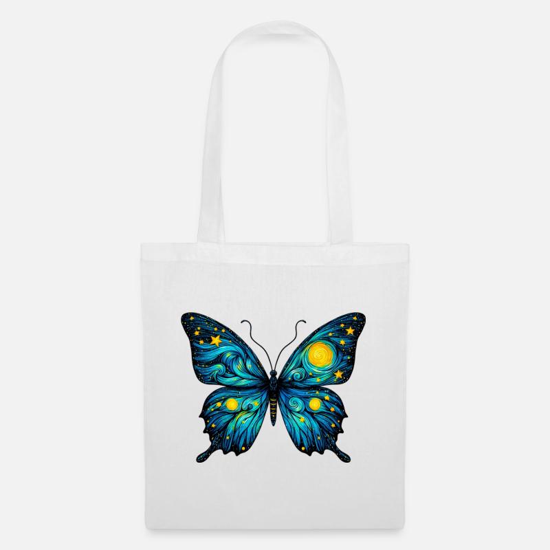 Schmetterling - Stoffbeutel - Weiß