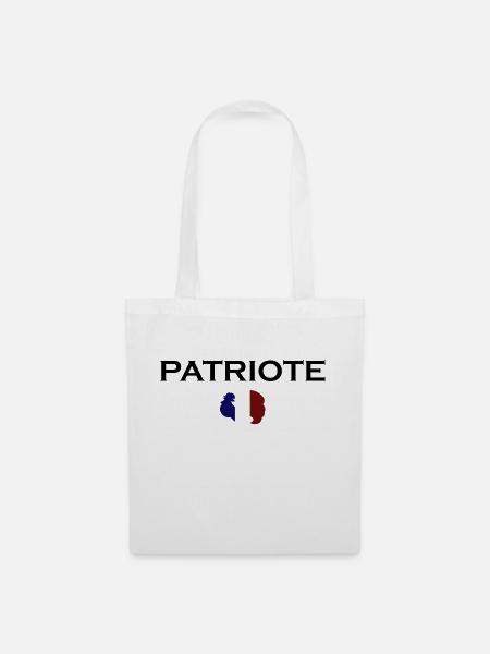 Patriote - Sac en tissu - blanc