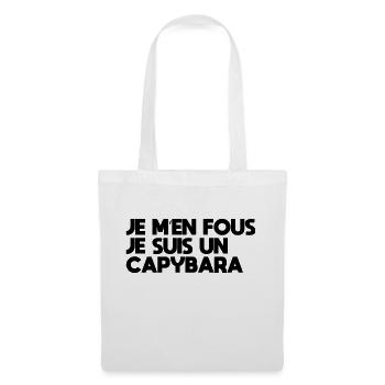 I Don't Care, I'm a Capybara - Sweet Capybara - Tote Bag - white - Front
