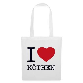 I LOVE KÖTHEN - Stoffbeutel - Weiß - Vorne