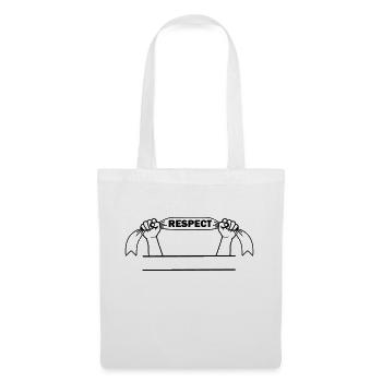 Hands with pennant respect - Tote Bag - white - Front