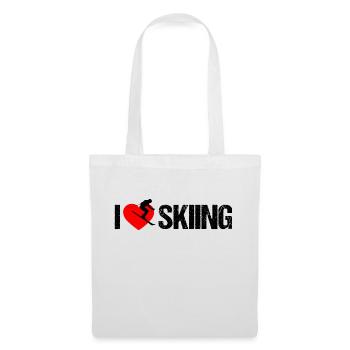 J’adore le ski - Sac en tissu - blanc - Devant